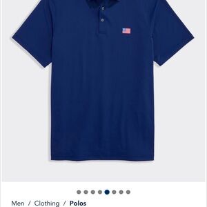 Vineyard Vines Performance American Flag Sankaty Polo Shirt